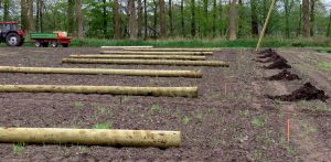 Aanleg hopveld in Veenhuizen